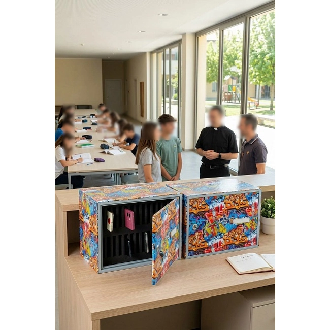 Vendita online Armadietto porta cellulari MULTICOLORE 400x250x300 mm.